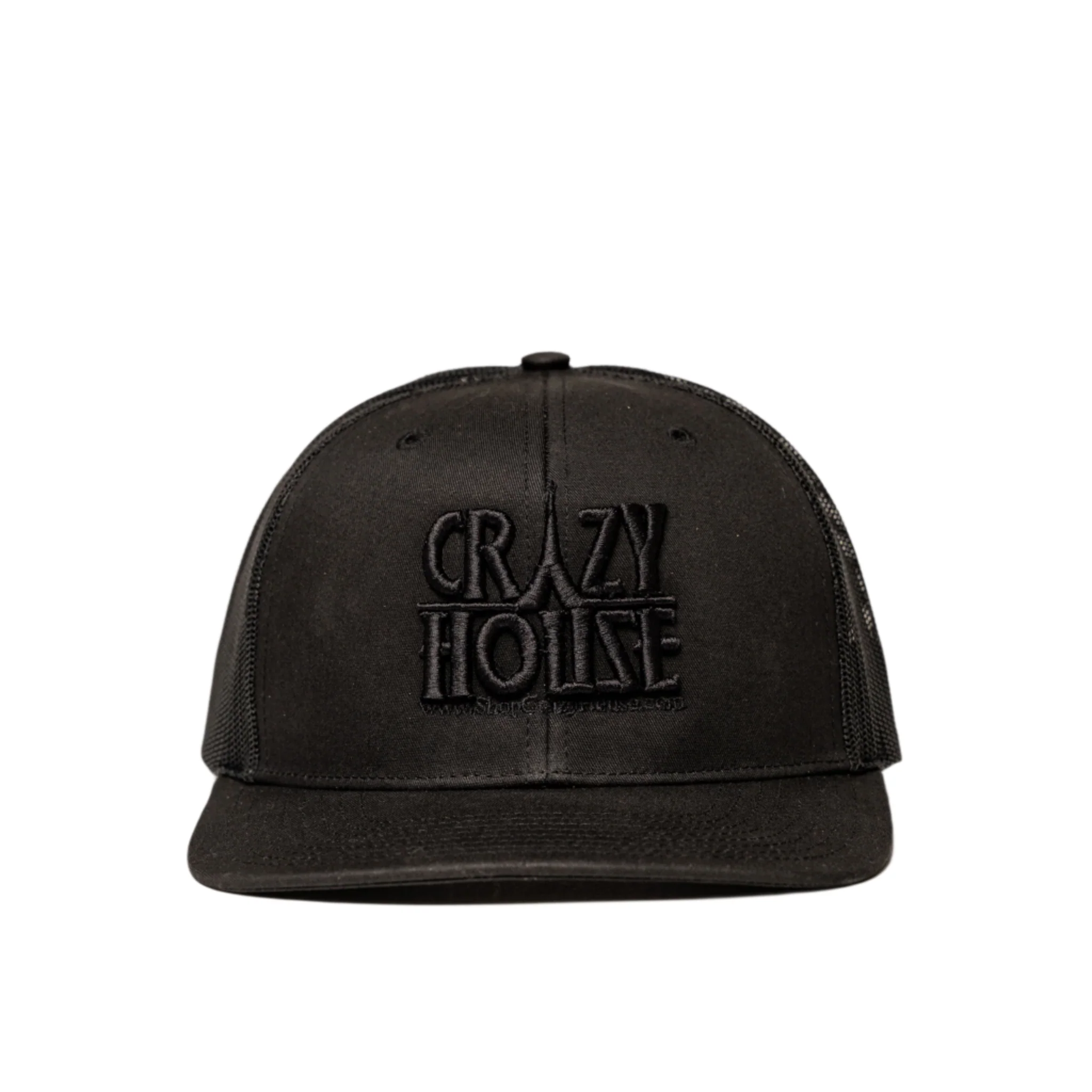Crazy House Black on Black Snapback Cap