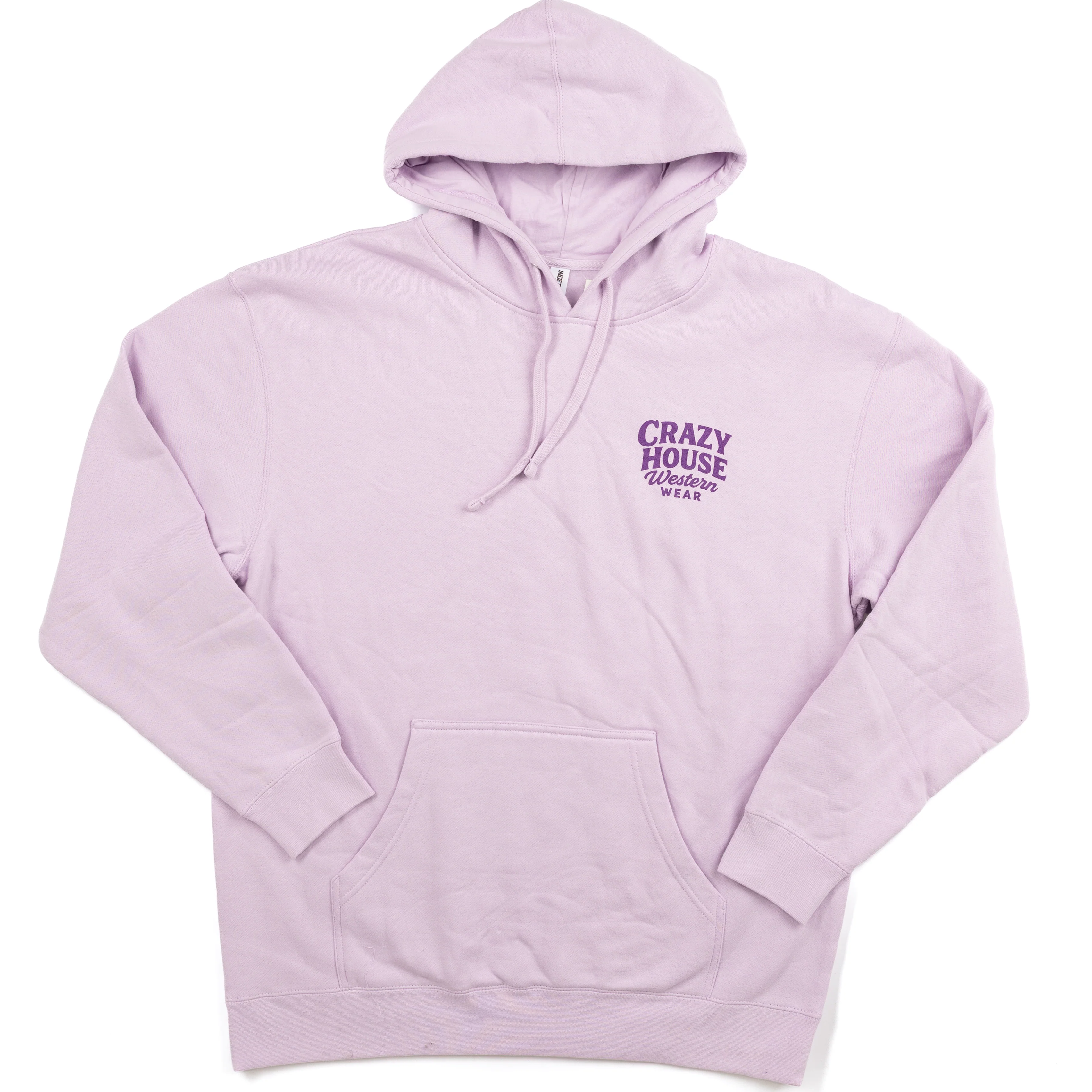 Crazy House Lavender Script Hoodie - Image 2