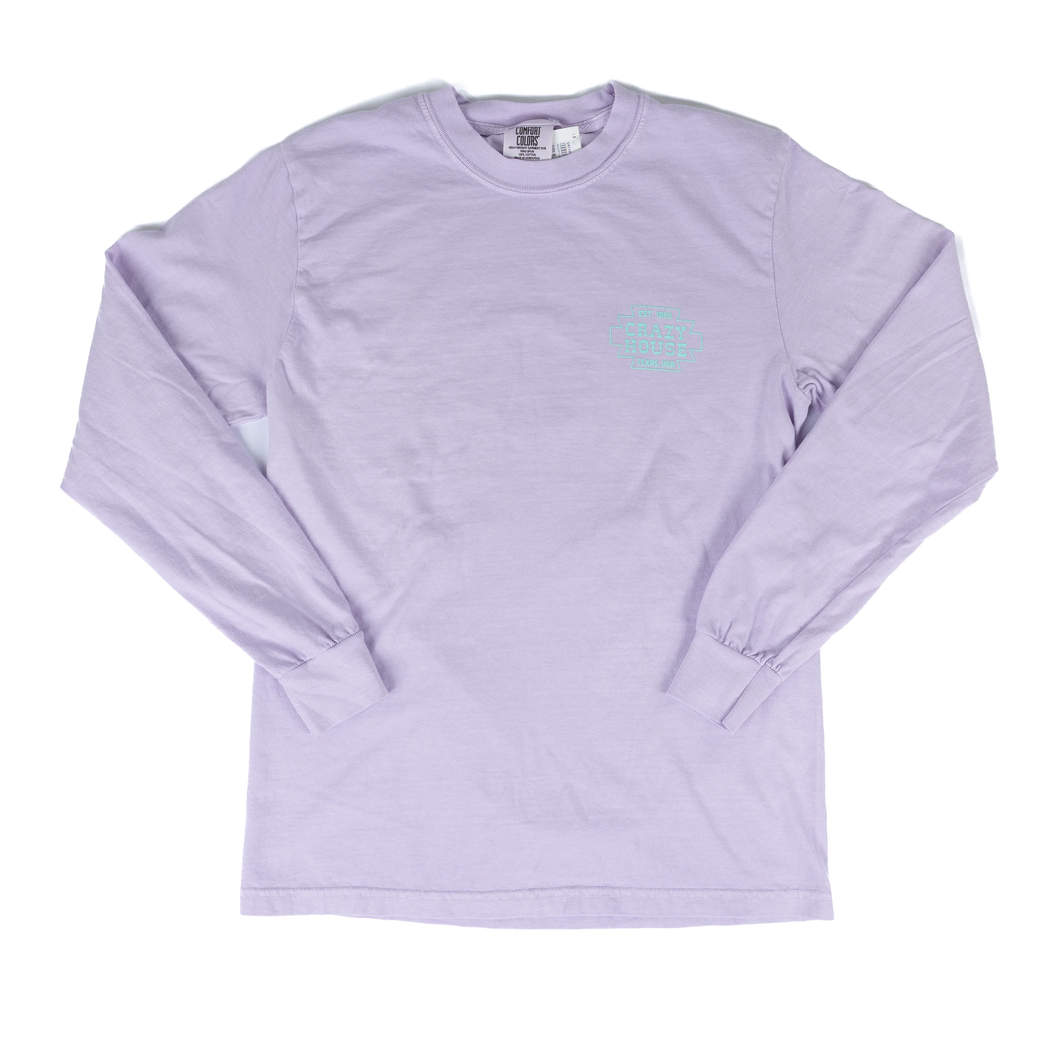 Crazy House Long Sleeve Shirt Orchid With Mint Aztec Print - Image 3