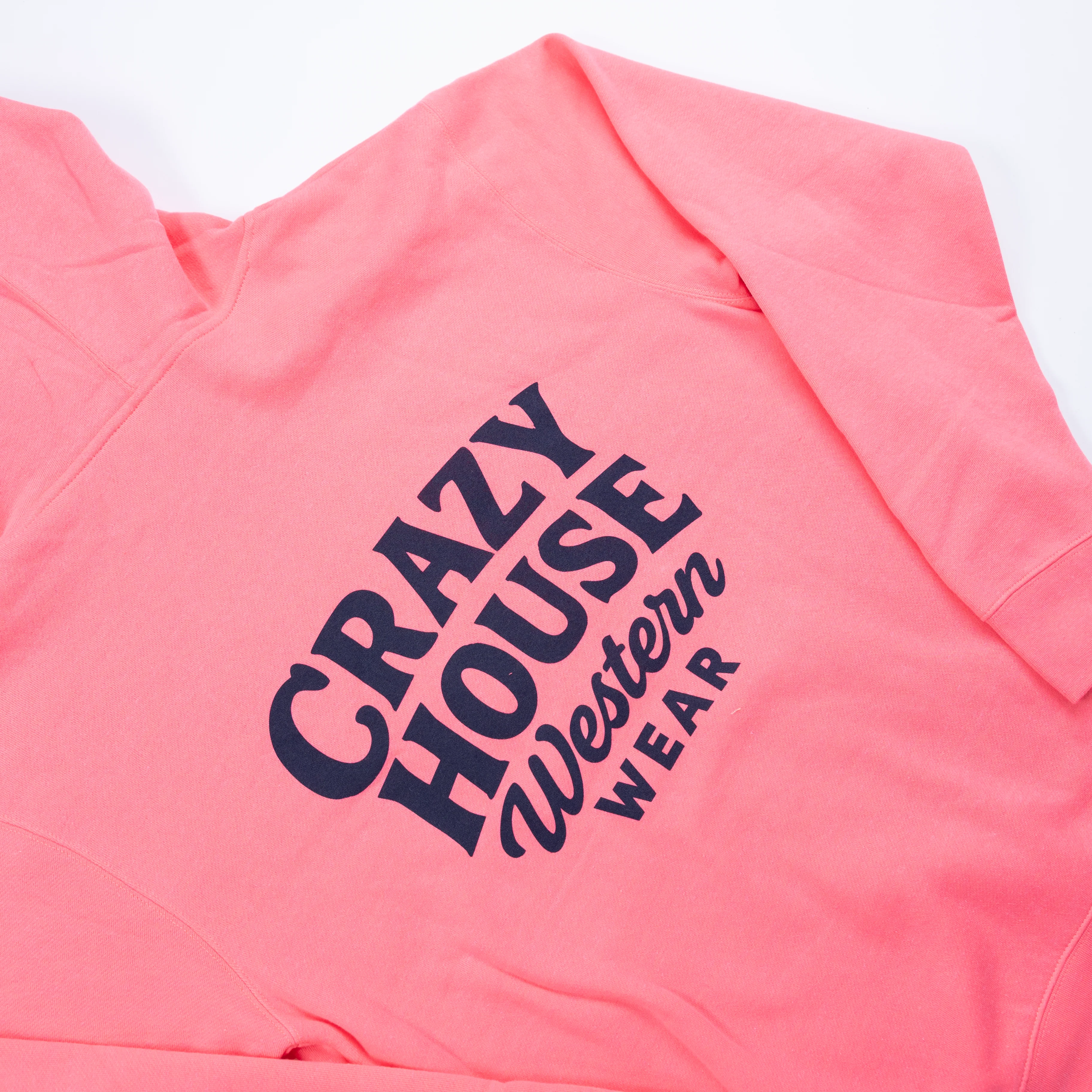 Crazy House Neon Pink Script Hoodie - Image 3