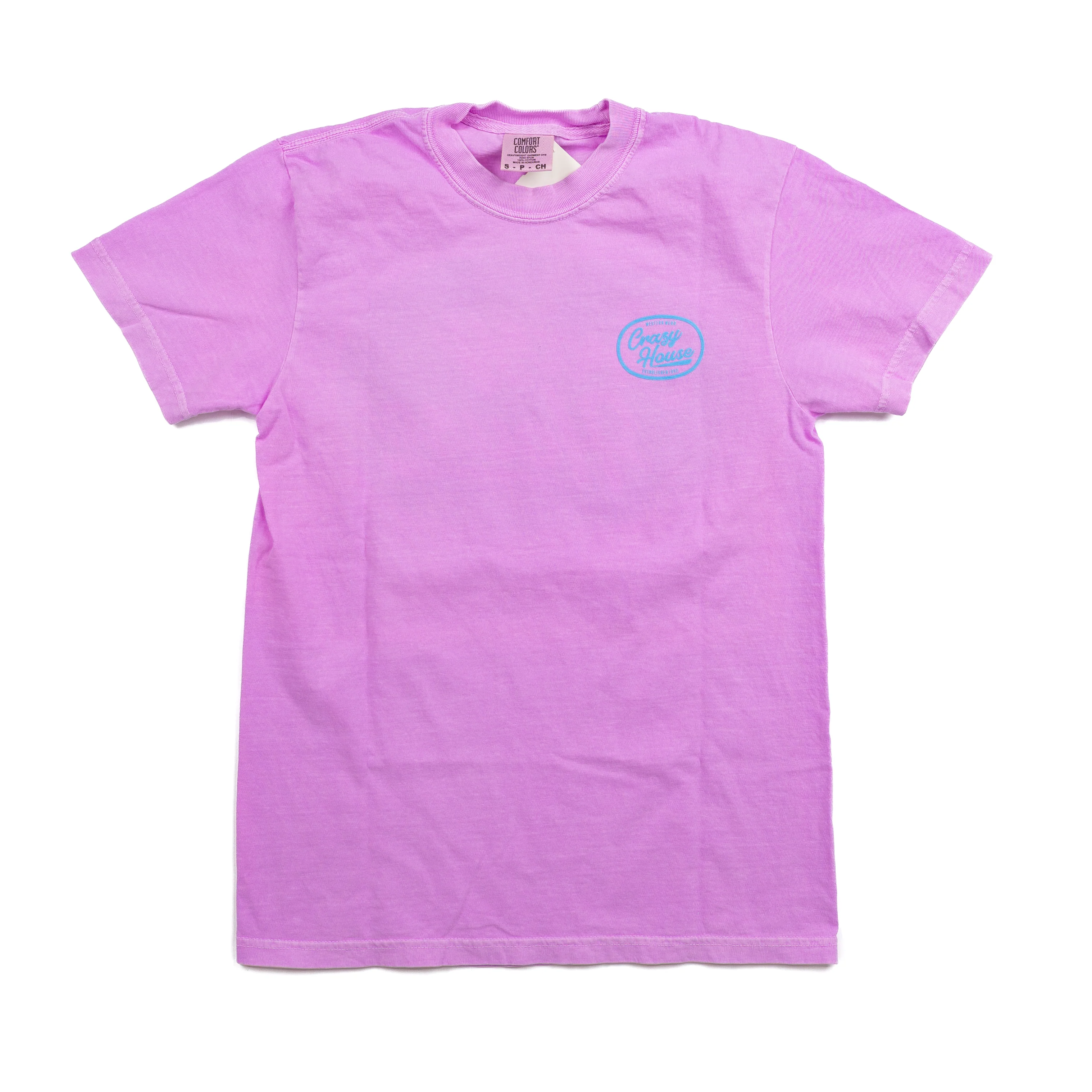 Crazy House Neon Violet Short Sleeve T-shirt - Image 2