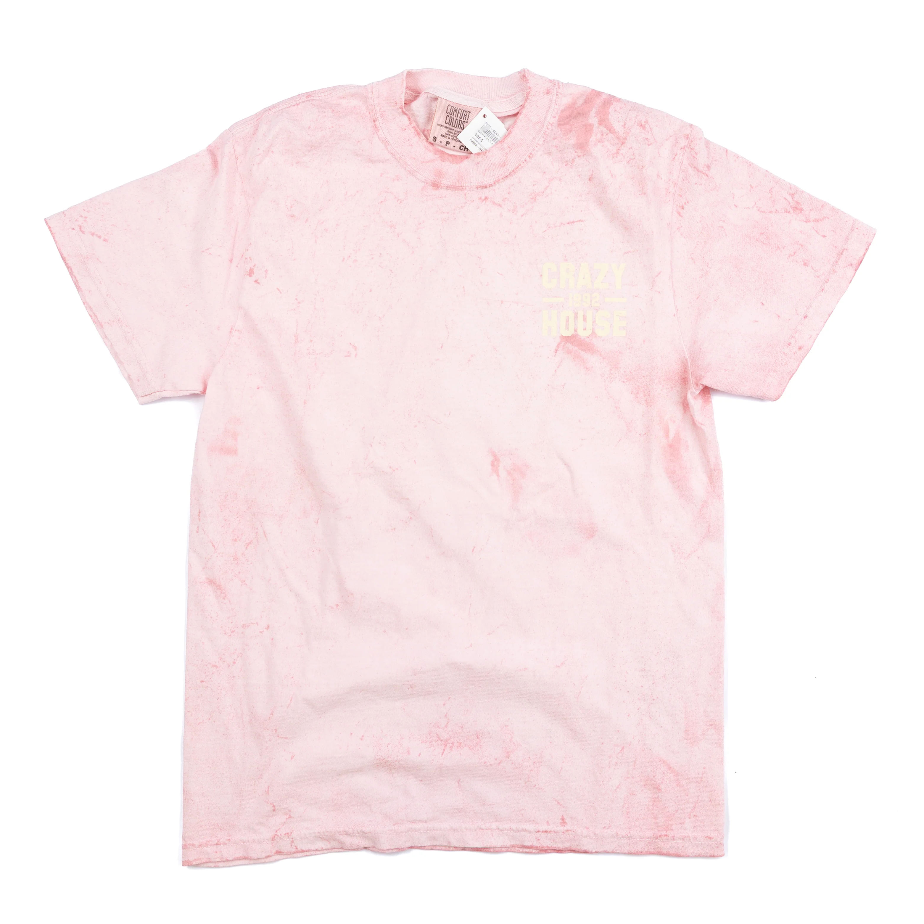 Crazy House Pink and Yellow Tye Dye T-shirt - Image 2