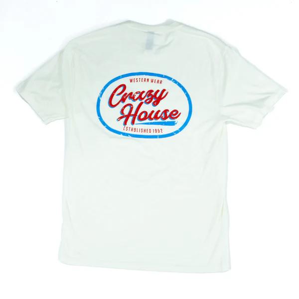 Crazy House Red and Blue Circle Specialty T-shirt