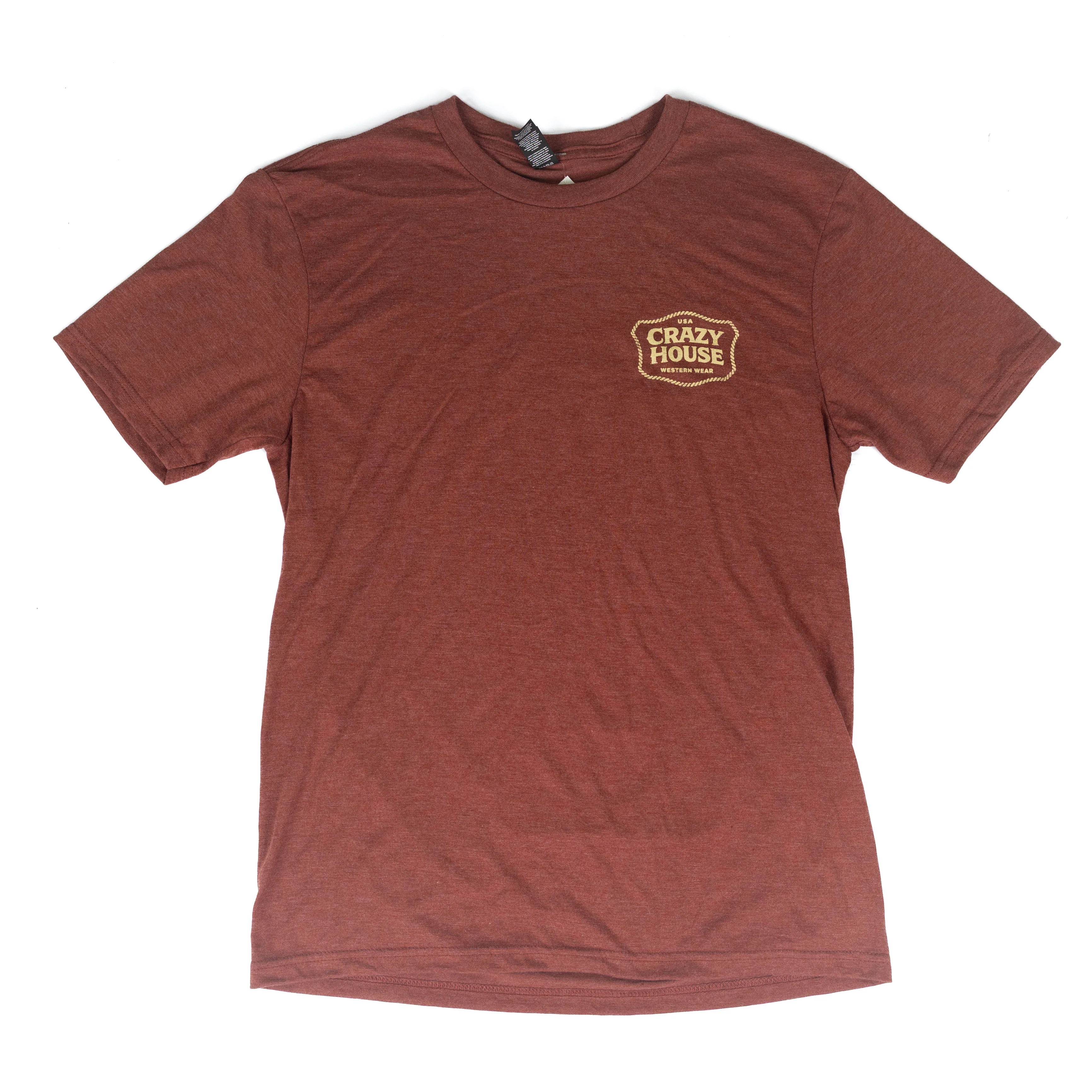 Crazy House Rust Short Sleeve Rope Printed T-shirt - Image 2