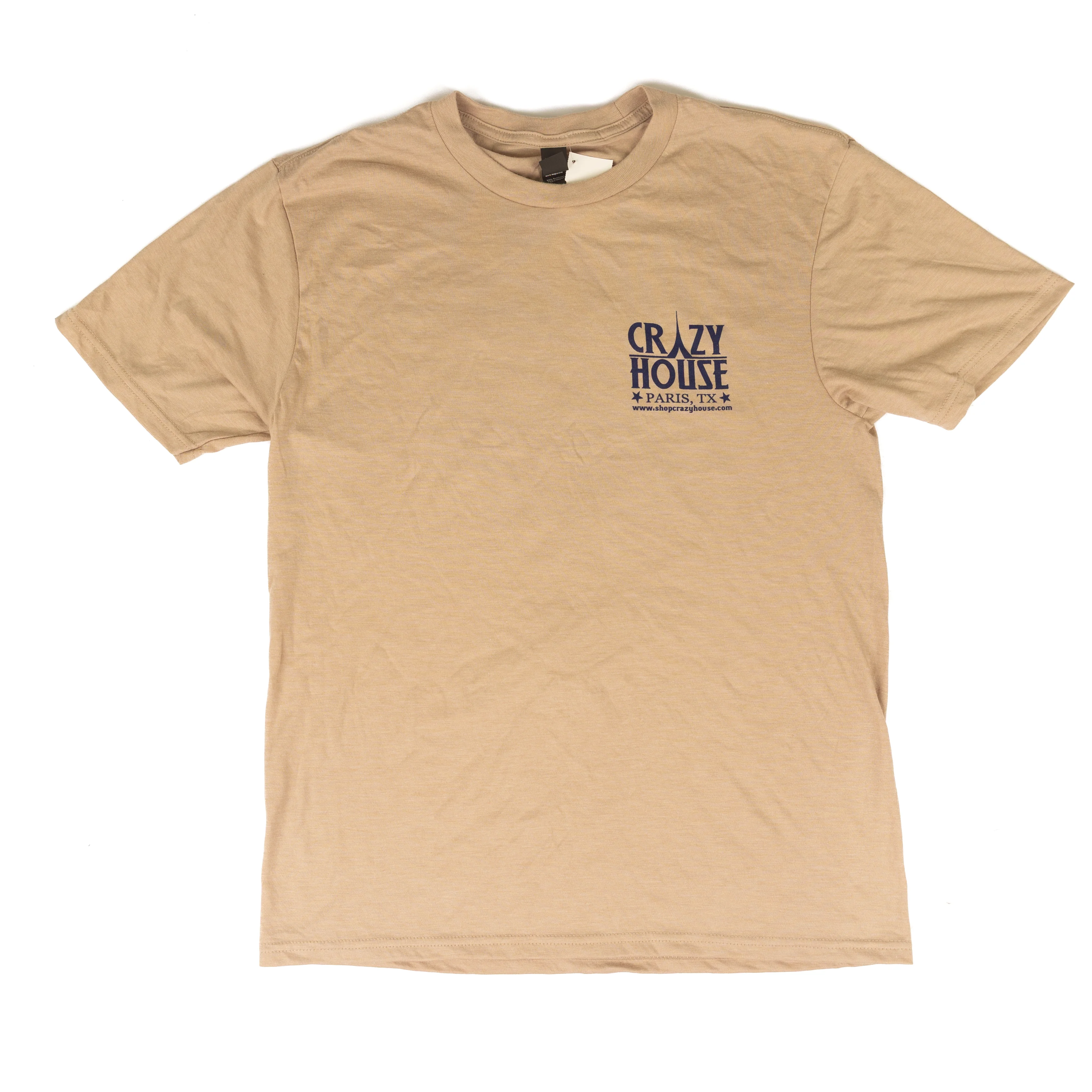 Crazy House Short Sleeve Khaki Printed T-shirt - Image 2