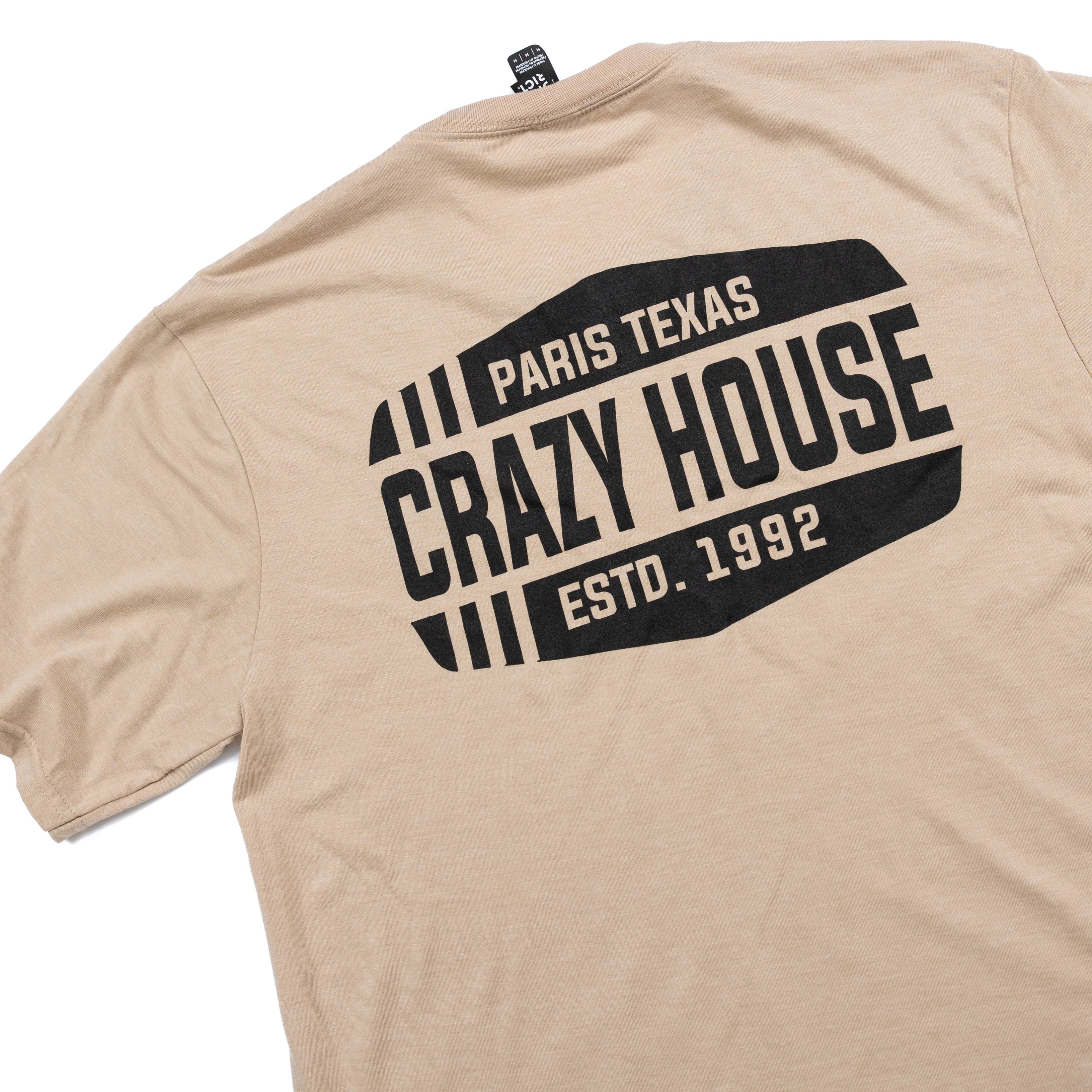 Crazy House Tan 3 Lines T-shirt - Image 3