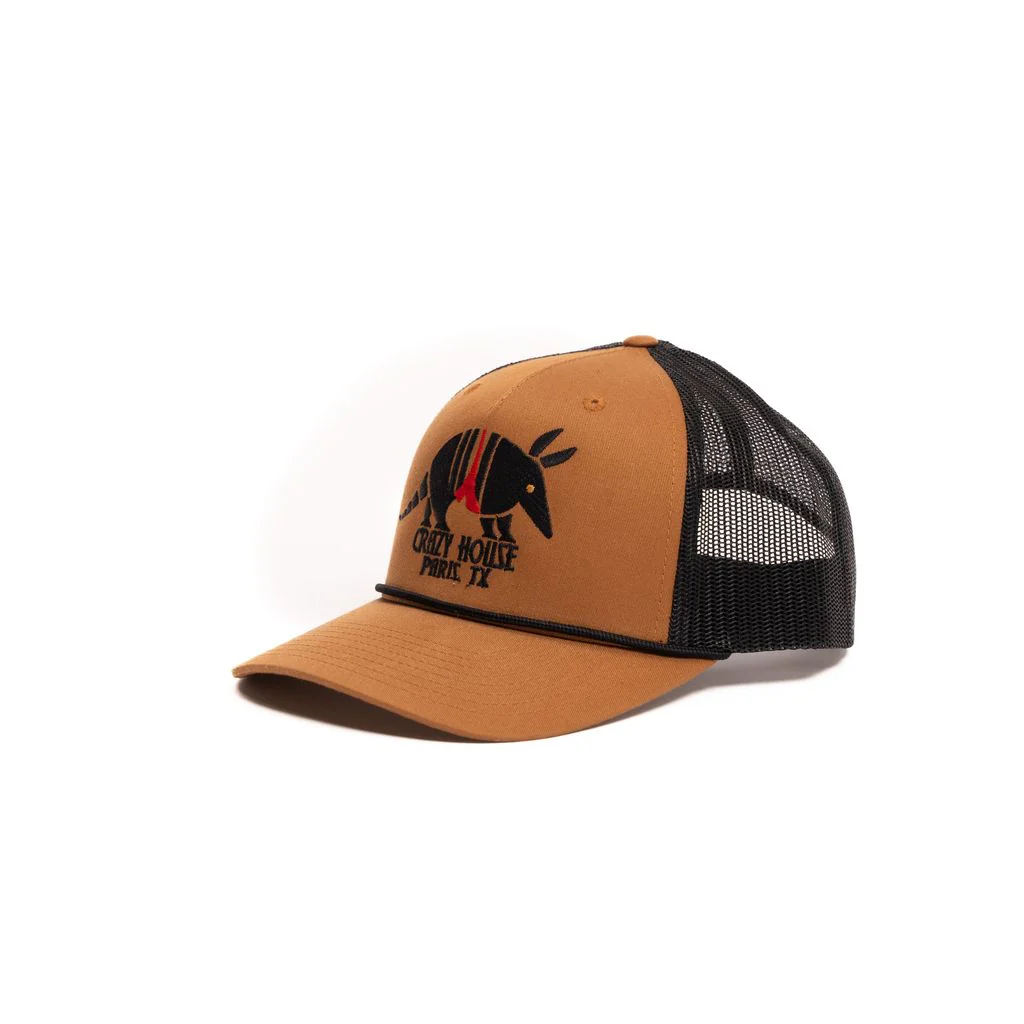 Crazy House Embroidered Armadillo Snapback Cap - Image 2
