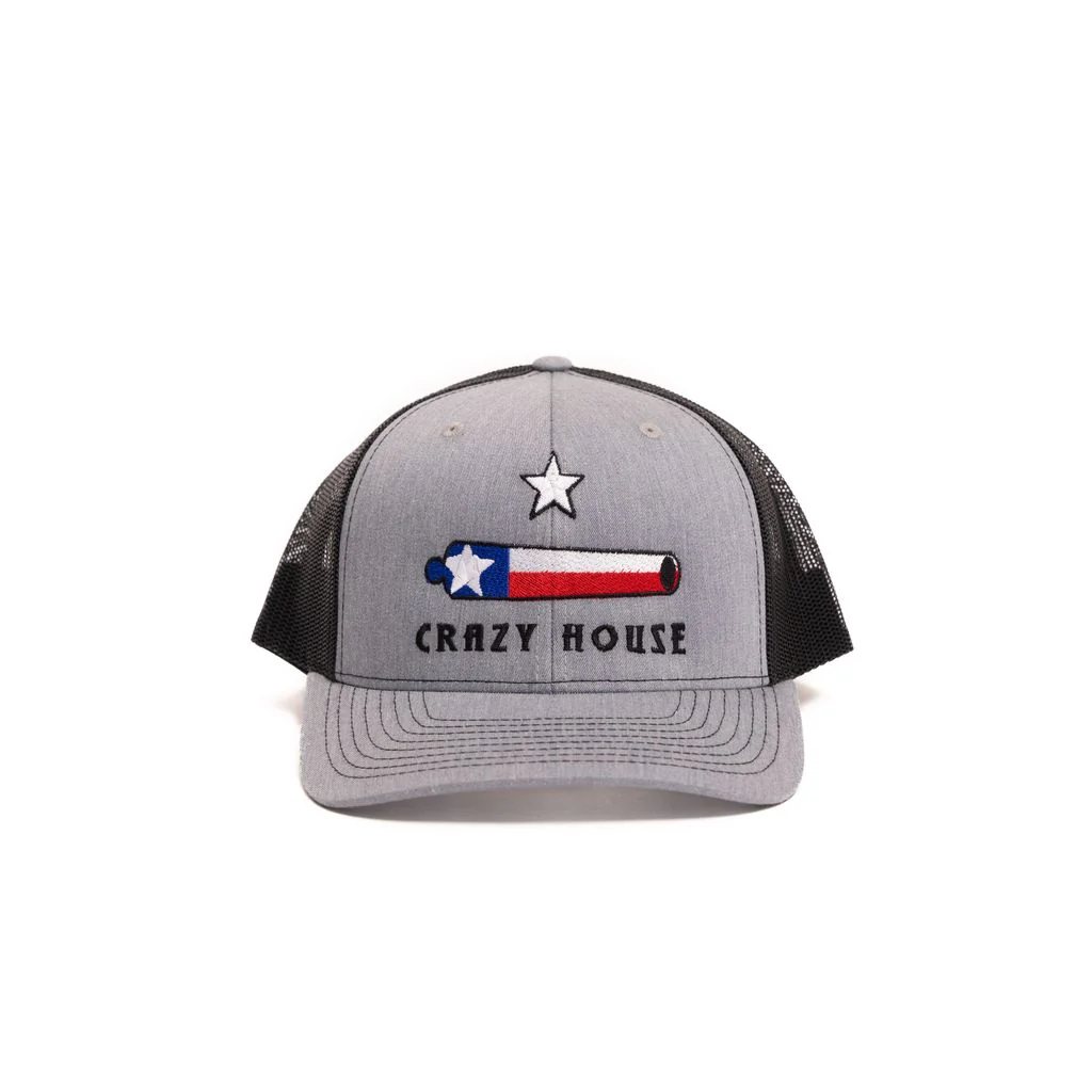 Crazy House Embroidered Cannon Snapback Cap