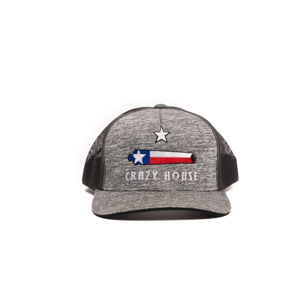 Crazy House Embroidered Cannon Snapback Cap