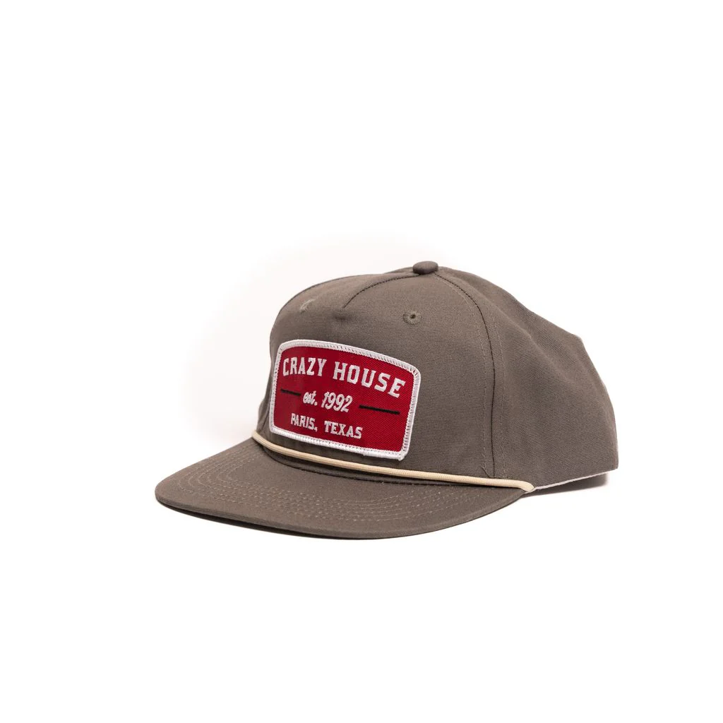 Crazy House Embroidered Patch Snapback Cap - Image 2
