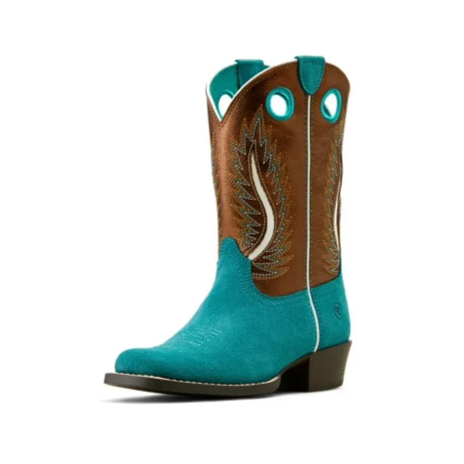 Girl's Ariat Teal Suede Western Boot 10050879
