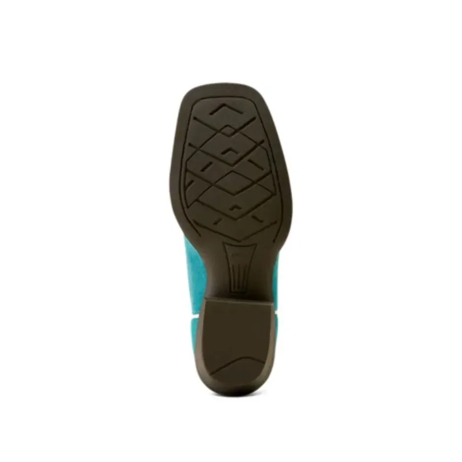 Girl's Ariat Teal Suede Western Boot 10050879 - Image 4