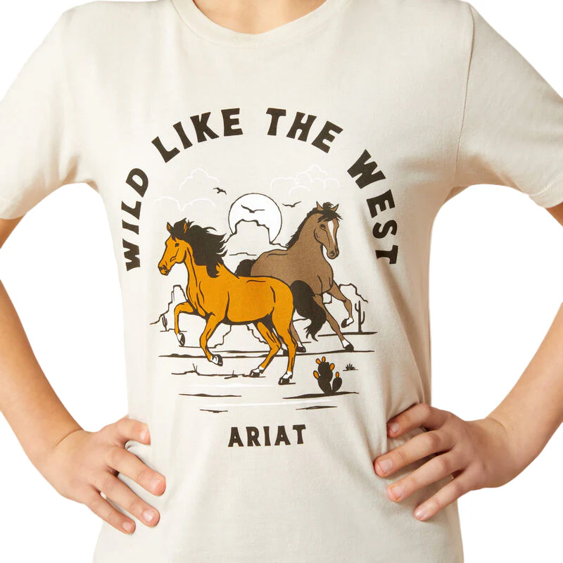 Girl's Ariat Wild Like the West T-Shirt 10063752 - Image 4