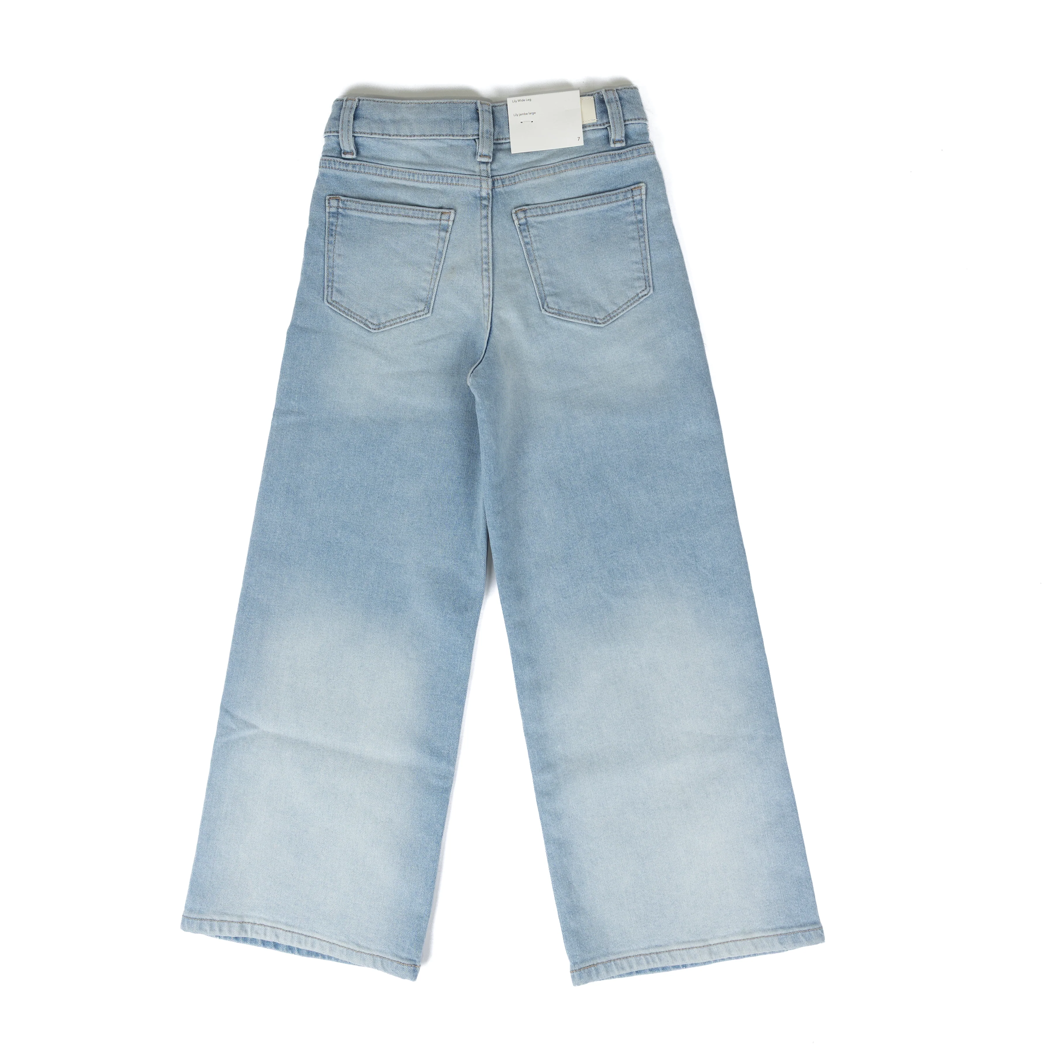 Girl's DL1961 Light wash Wide Leg Jeans 27425 - Image 2