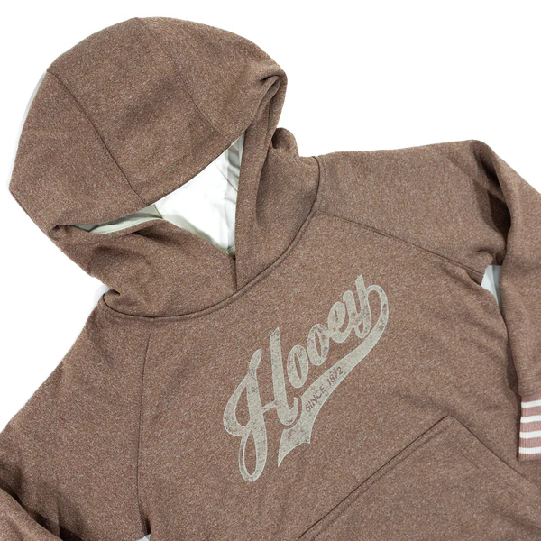 Girl's Hooey "Legendary Polar Fleece" Brown with Hooey Logo Hoodie HH1370BR-Y - Image 2