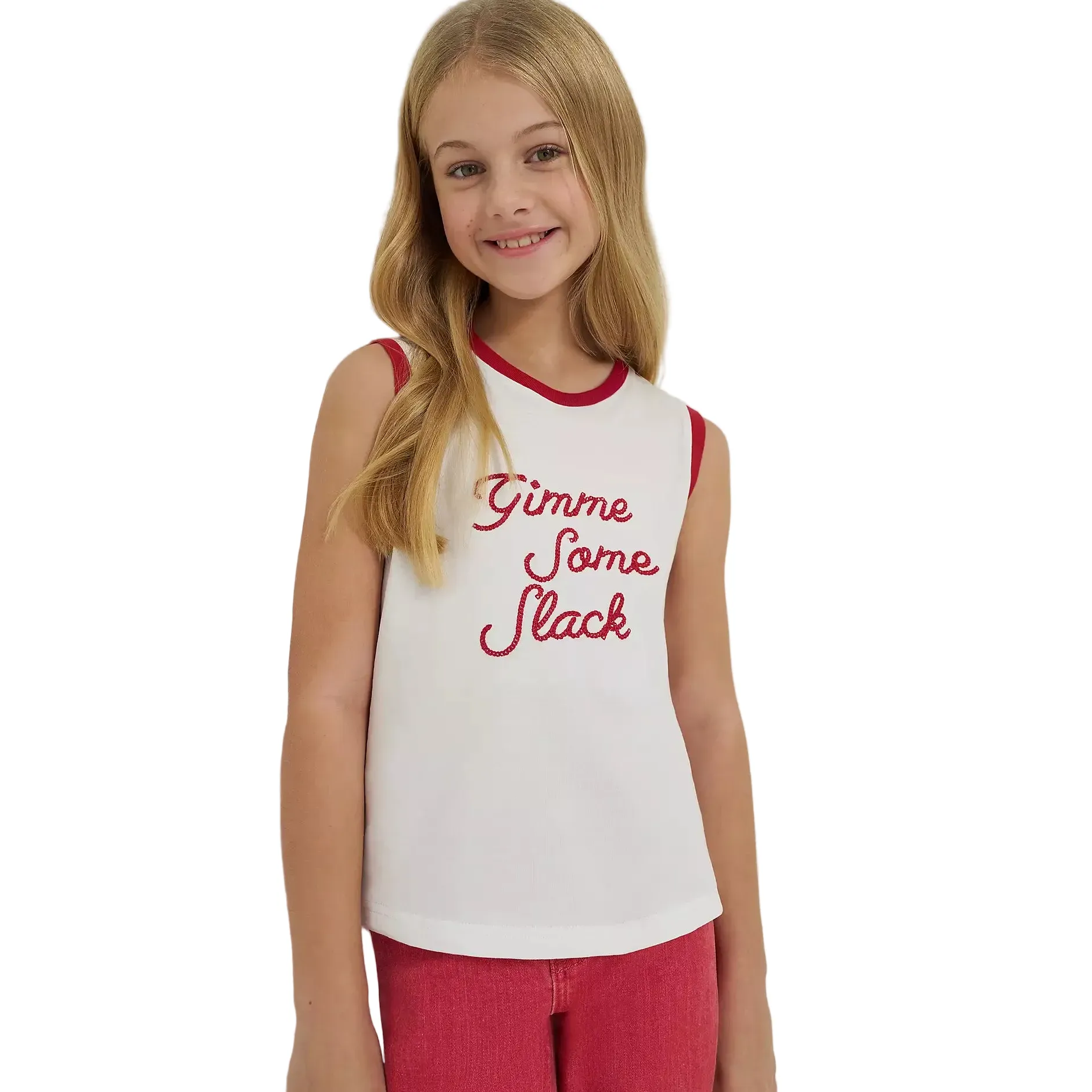 Girl's Lainey Wilson x Wrangler Gimme Some Slack Tank 112380478 - Image 3