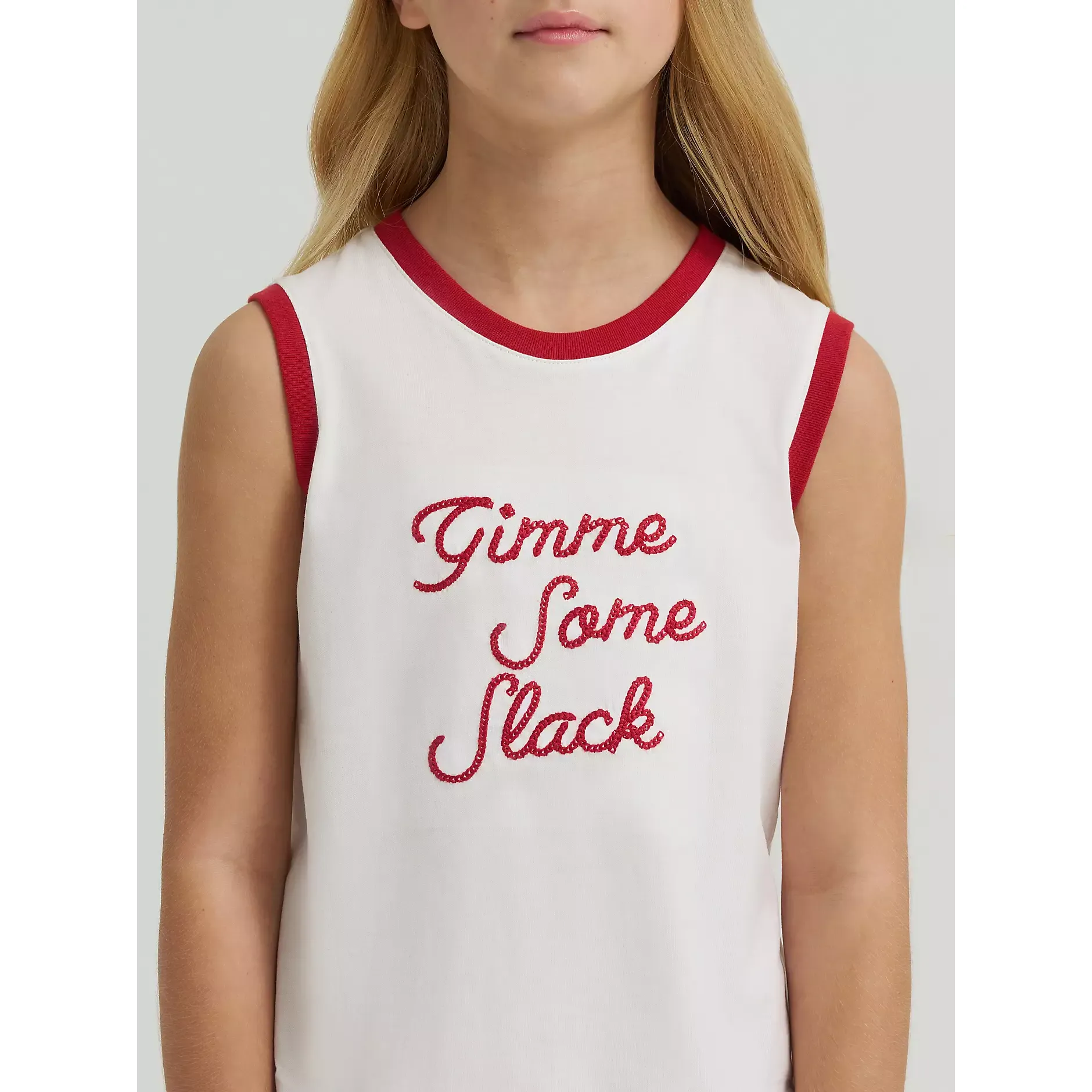 Girl's Lainey Wilson x Wrangler Gimme Some Slack Tank 112380478 - Image 5