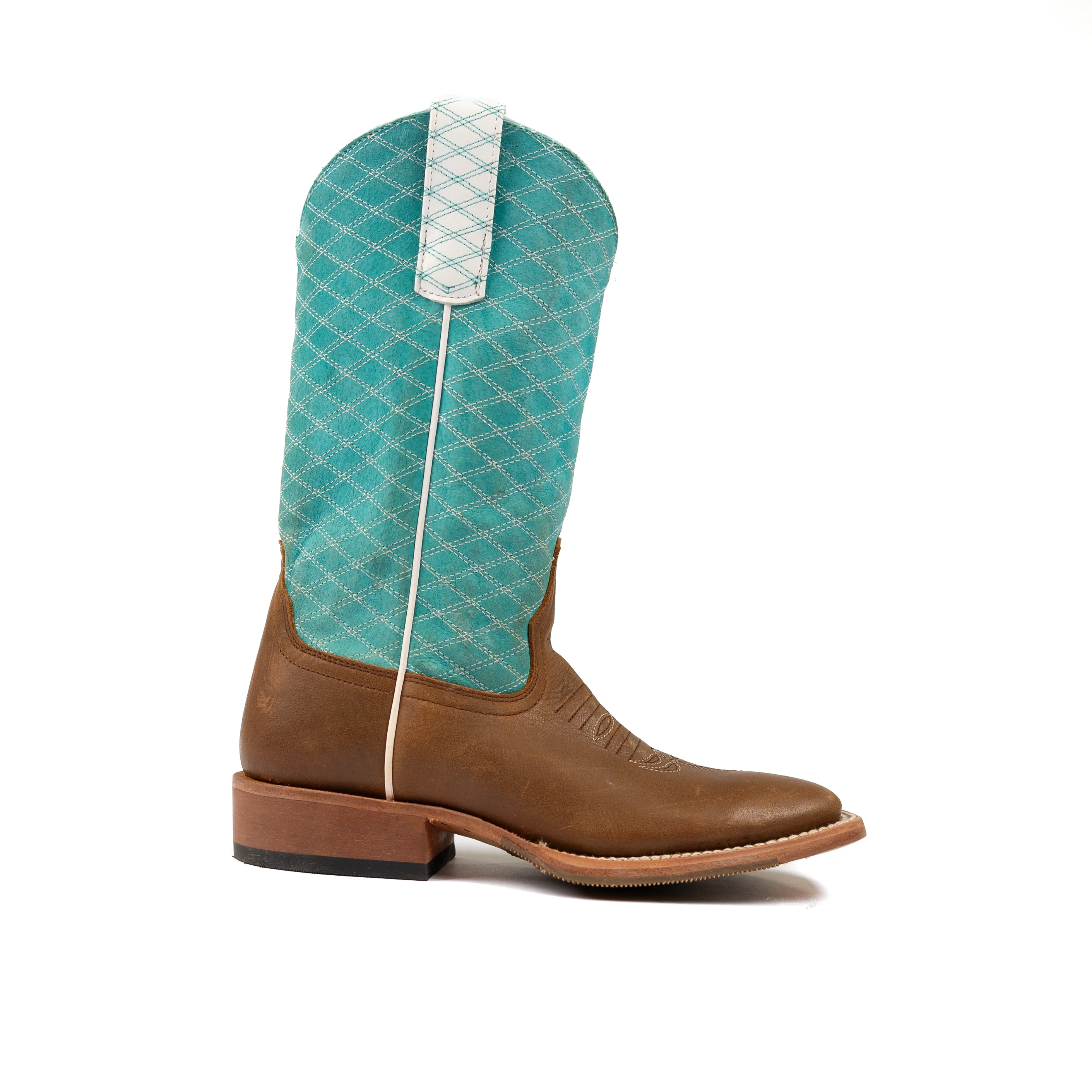 Girl's Macie Bean Pecan Barking Iron with Turquoise Barcelona Top MK9159 - Image 4