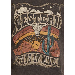 Girl's Rock and Roll Denim Graphic Pullover BG91T08047 - Image 3