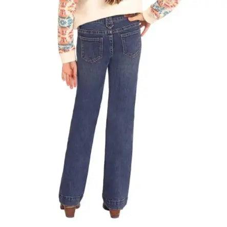 Girl's Rock & Roll Denim Diamond Belt Loop Trouser BG5MD04930 - Image 2