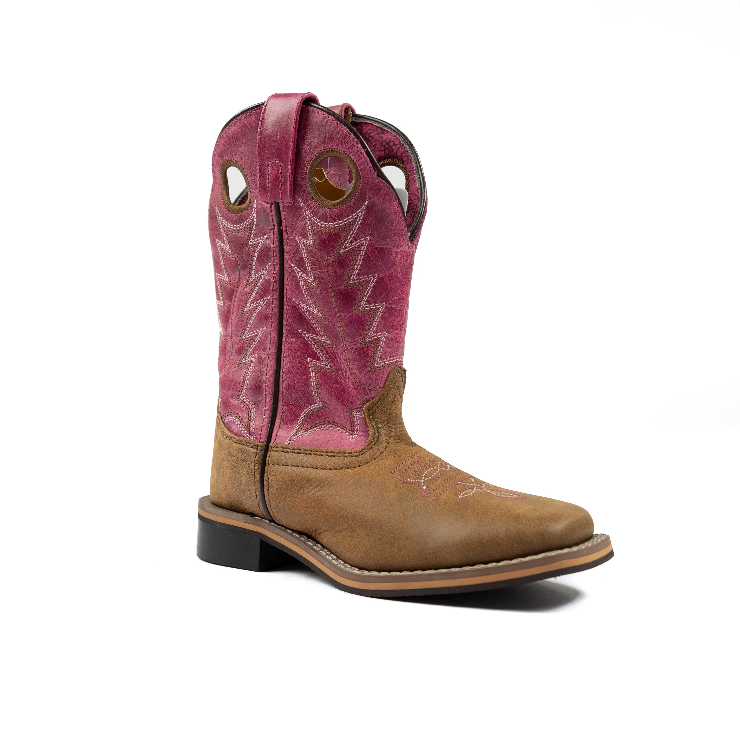 Girl's Youth Smoky Mountain Pink Western Boots 3920Y - Image 2