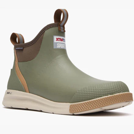 Men's XTRATUF 6" Olive Ankle Deck Boot Sport ADSM300 - Image 2