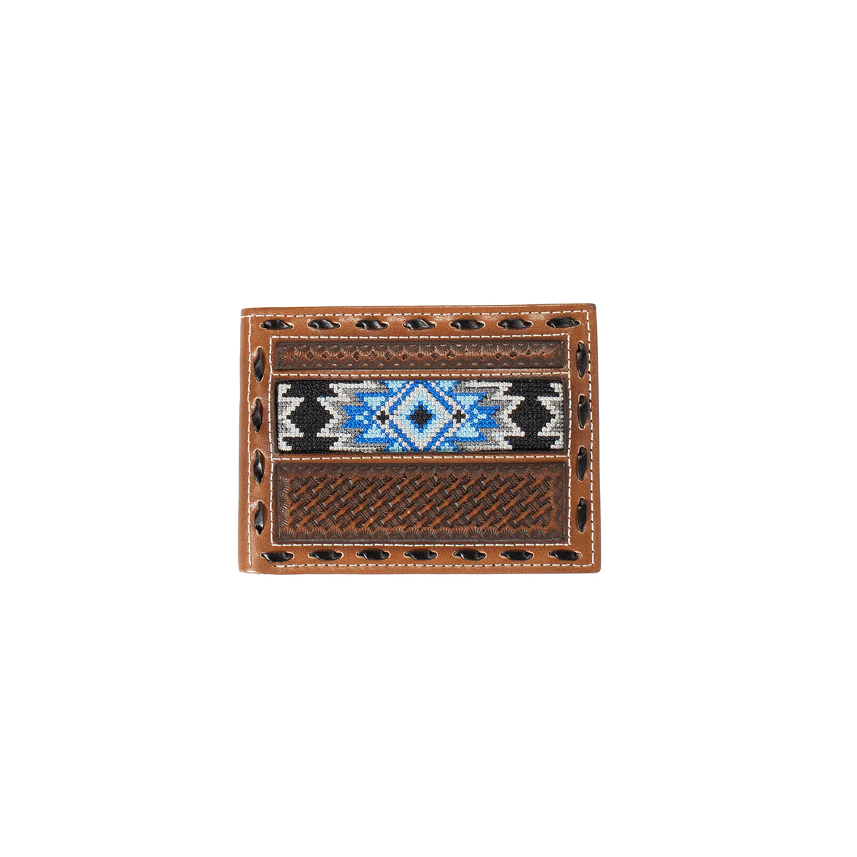 Men's 3D Bifold with Removable Pass case Brown Leather Wallet D250009602