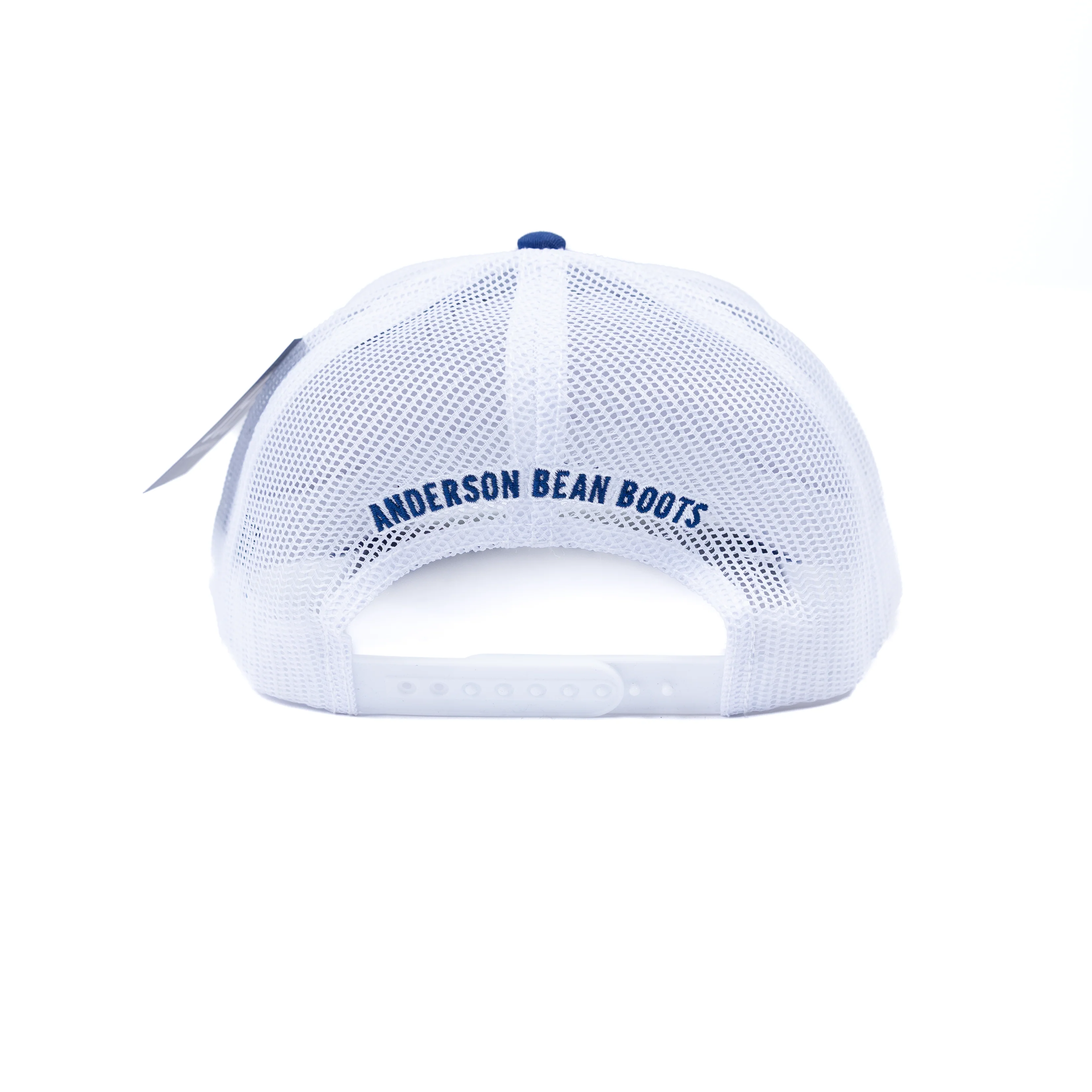 Men's Anderson Bean Blue and White Mesh Snapback - Image 3