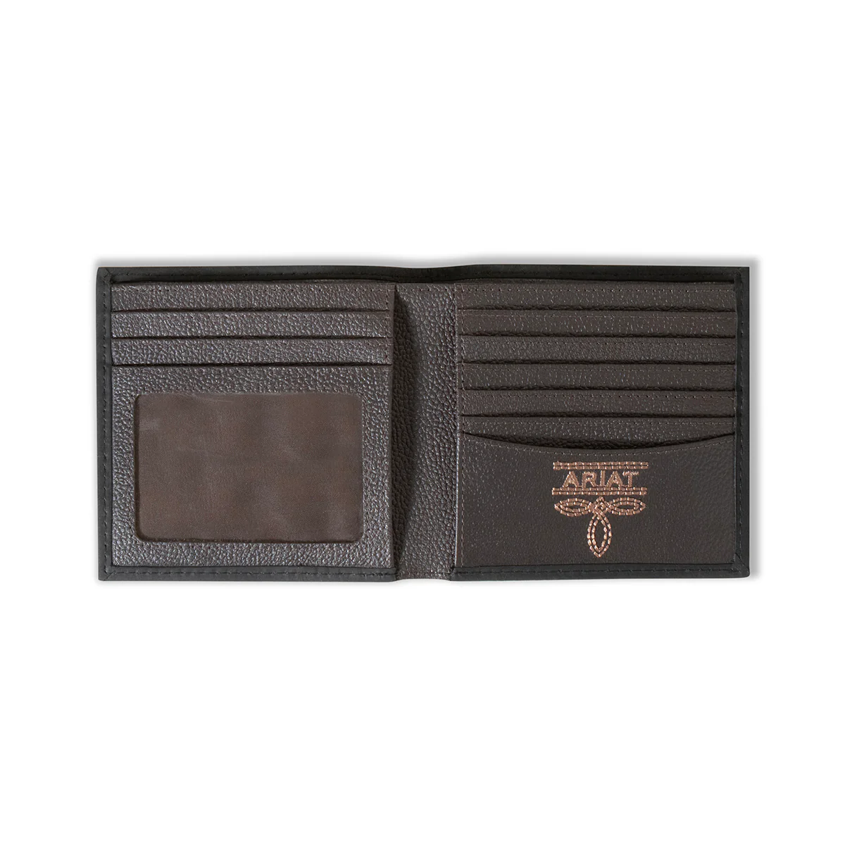 Men's Ariat Black Bifold Style Genuine Leather Wallet A3546001 - Image 2
