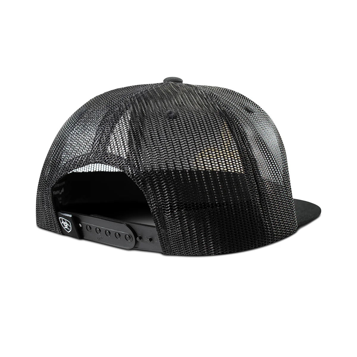 Men's Ariat Black Cap with Boot Stitching A300092201 - Image 2