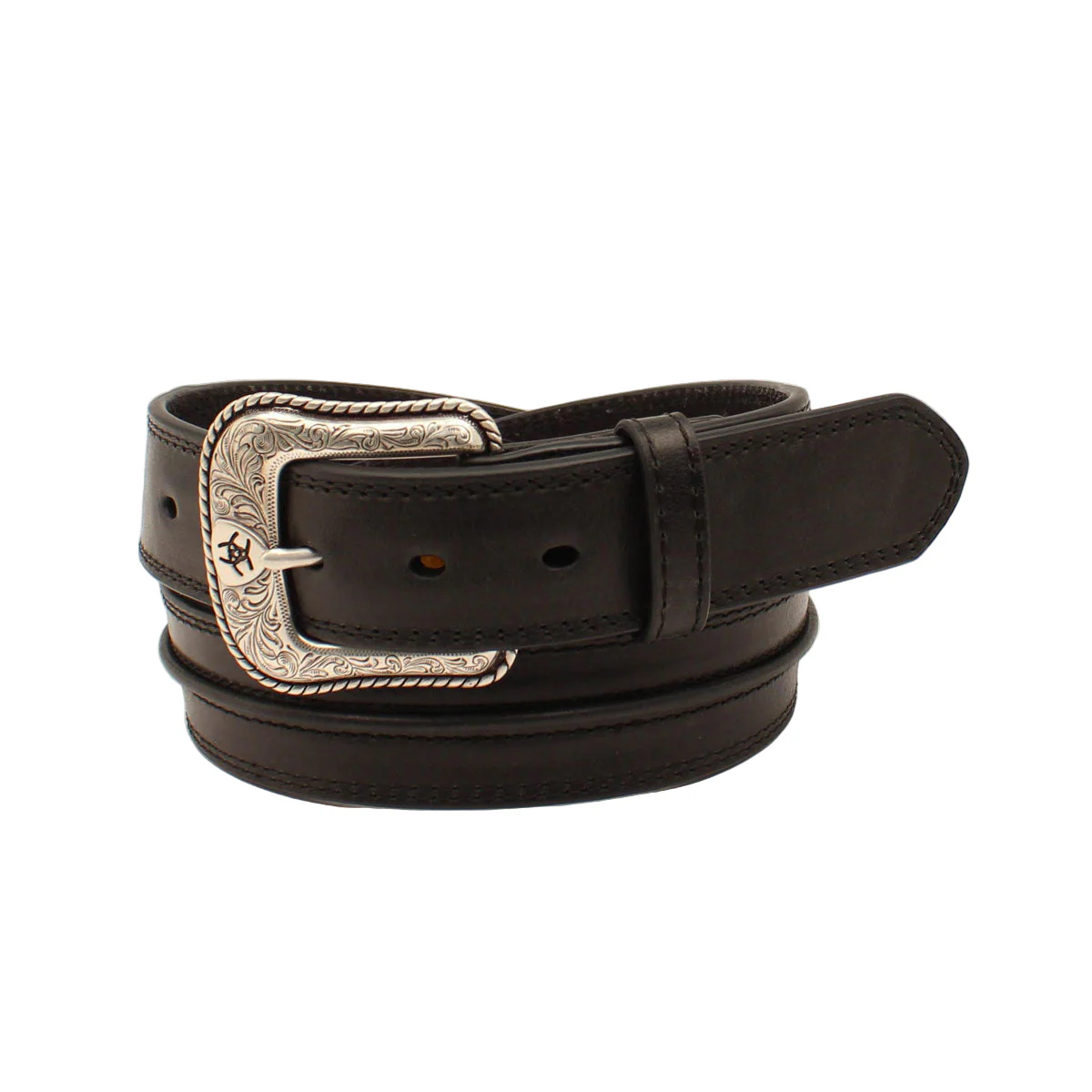 Men's Ariat Black Genuine Leather Belt A1019401