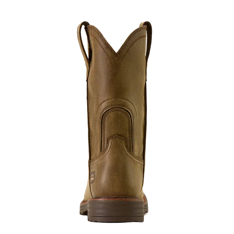 Men's Ariat Brown Bomber Activator Wide Square Toe Steel Toe Work Boot 10074291 - Image 7