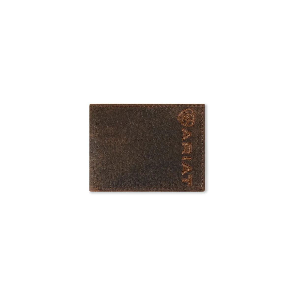 Men's Ariat Brown Bull Hide Leather Wallet A3554502