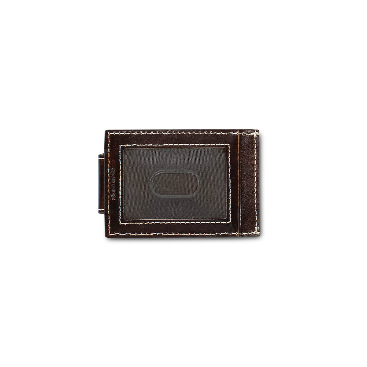 Men's Ariat Brown Genuine Leather Money Clip Style Wallet A3557802 - Image 2