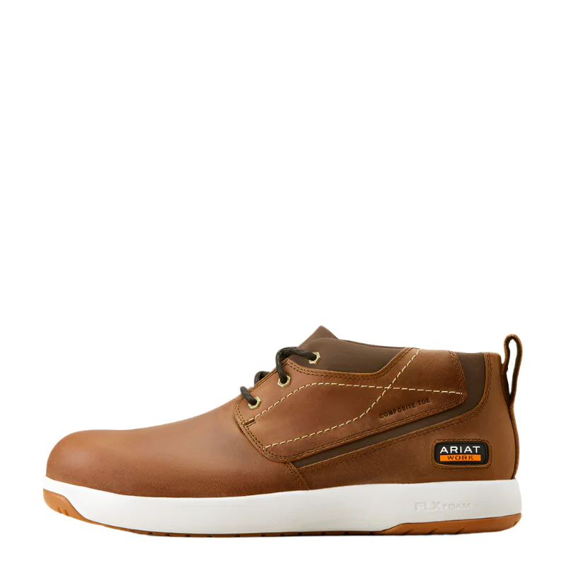 Men's Ariat Conveyer Brown Composite Toe Work Shoes 10050839 - Image 3