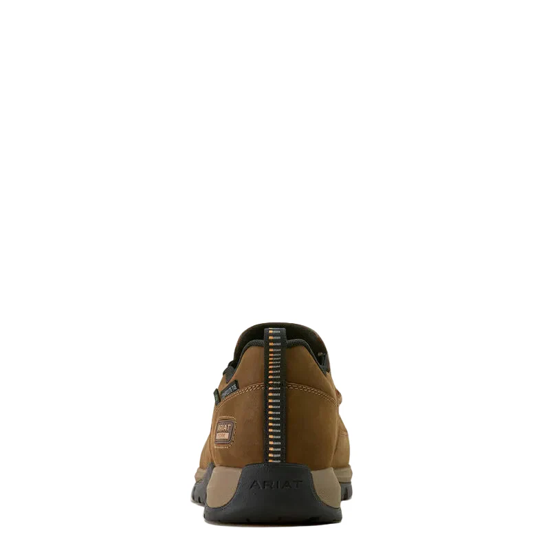 Men's Ariat Edge Brown Slip-on Composite Toe Work Shoes 10073358 - Image 6