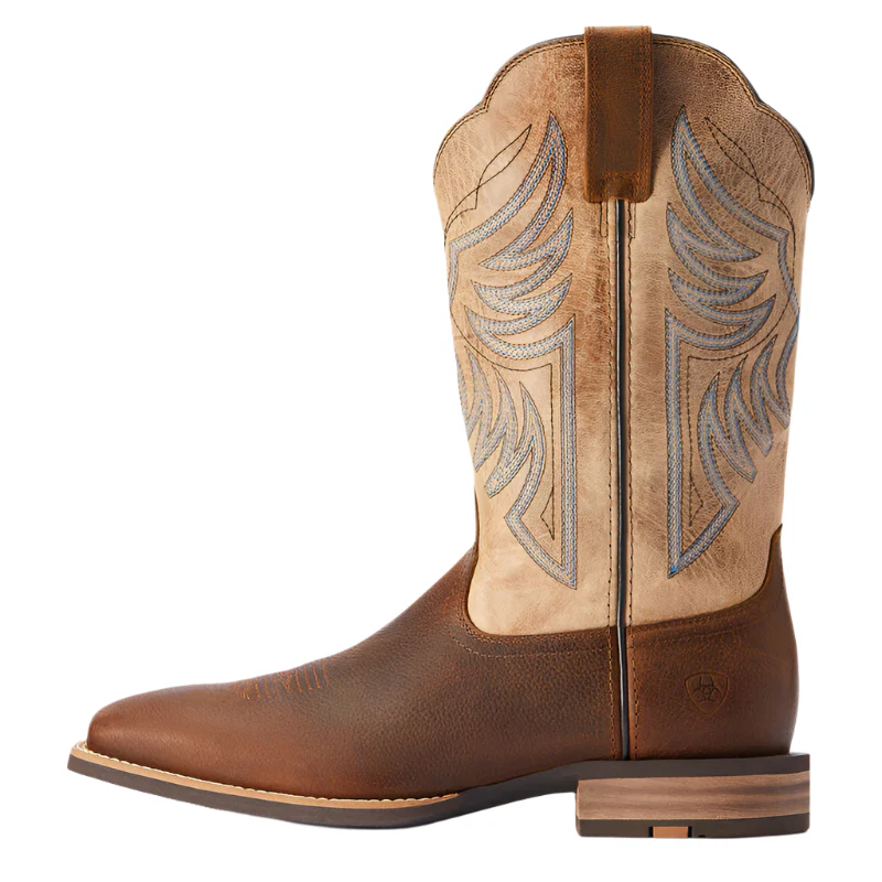 Men's Ariat Everlite Blazin Brown Square Toe Boots 10042436 - Image 3