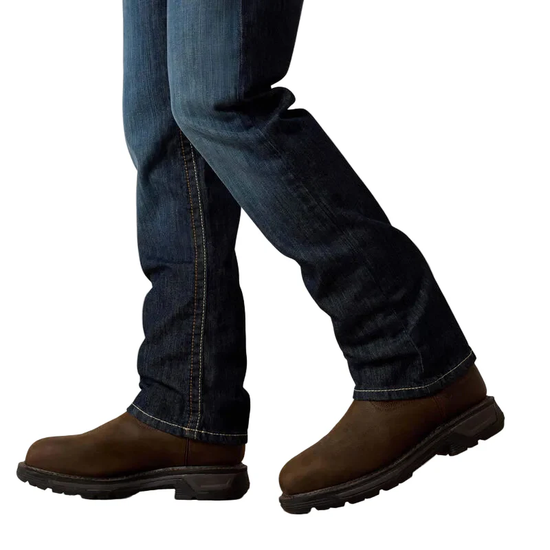 Men's Ariat FR M5 Straight Duralight Stretch Basic Straight Leg Jeans 10041118 - Image 5