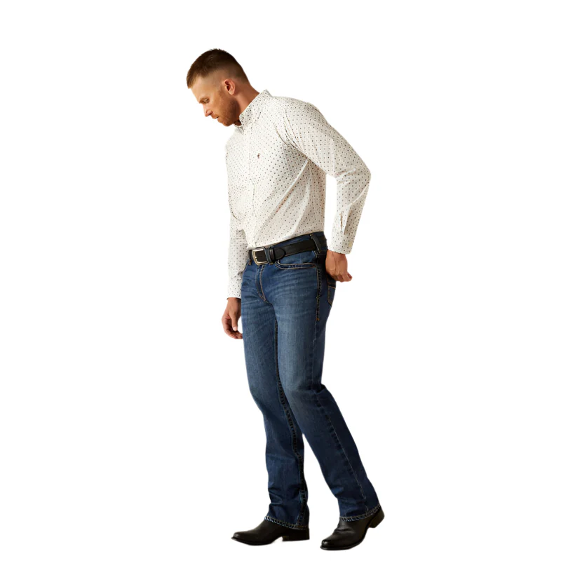 Men's Ariat M4 Relaxed Buckeye Straight Leg Jeans 10053544 - Image 2
