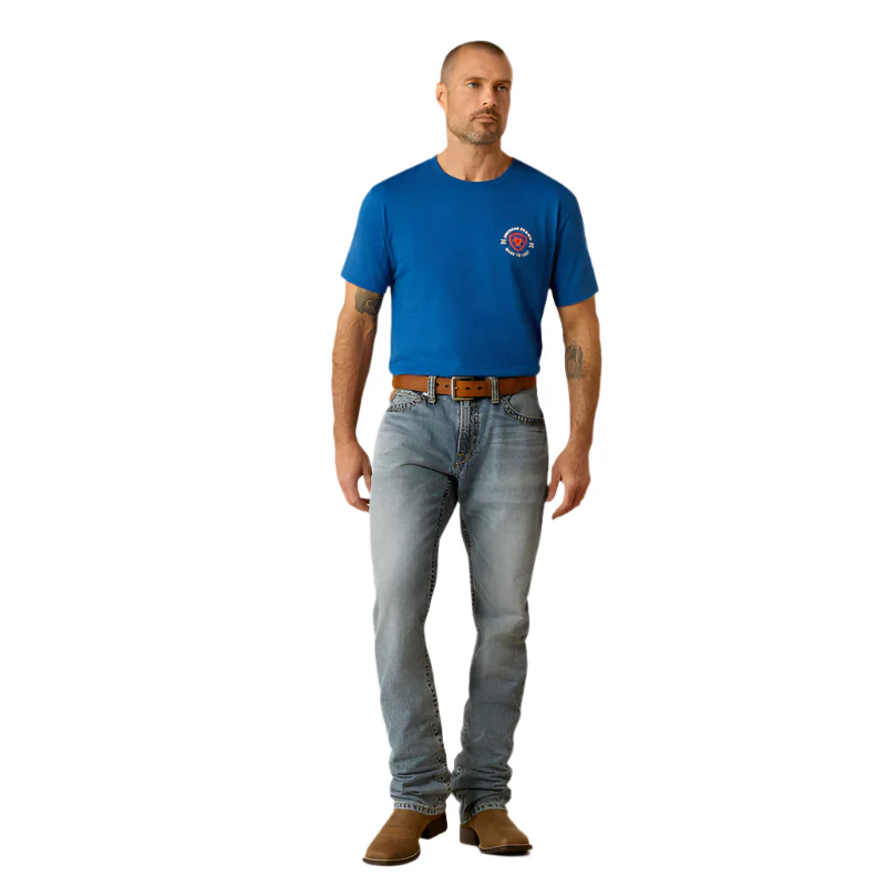 Men's Ariat M4 Relaxed Dale Straight Leg Jeans 10051875 - Image 2