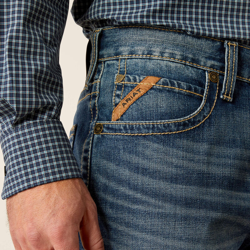 Men's Ariat M4 Relaxed Nate Boot Cut Jeans 10053542 - Image 5
