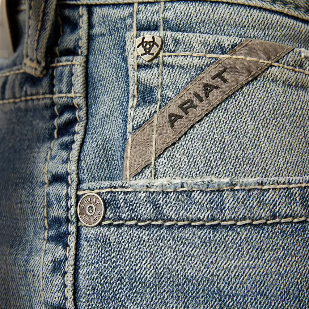 Men's Ariat M4 Relaxed Reece Straight Jeans 10060929 - Image 4