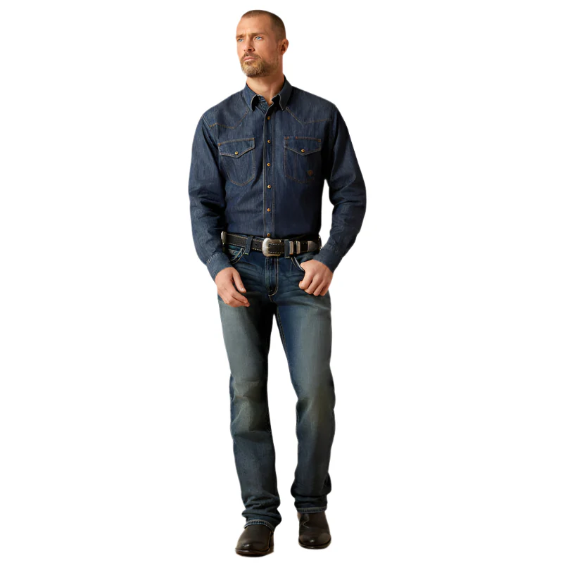 Men's Ariat M5 Slim Stretch Adkins Stackable Straight Leg Jean 10030275 - Image 2