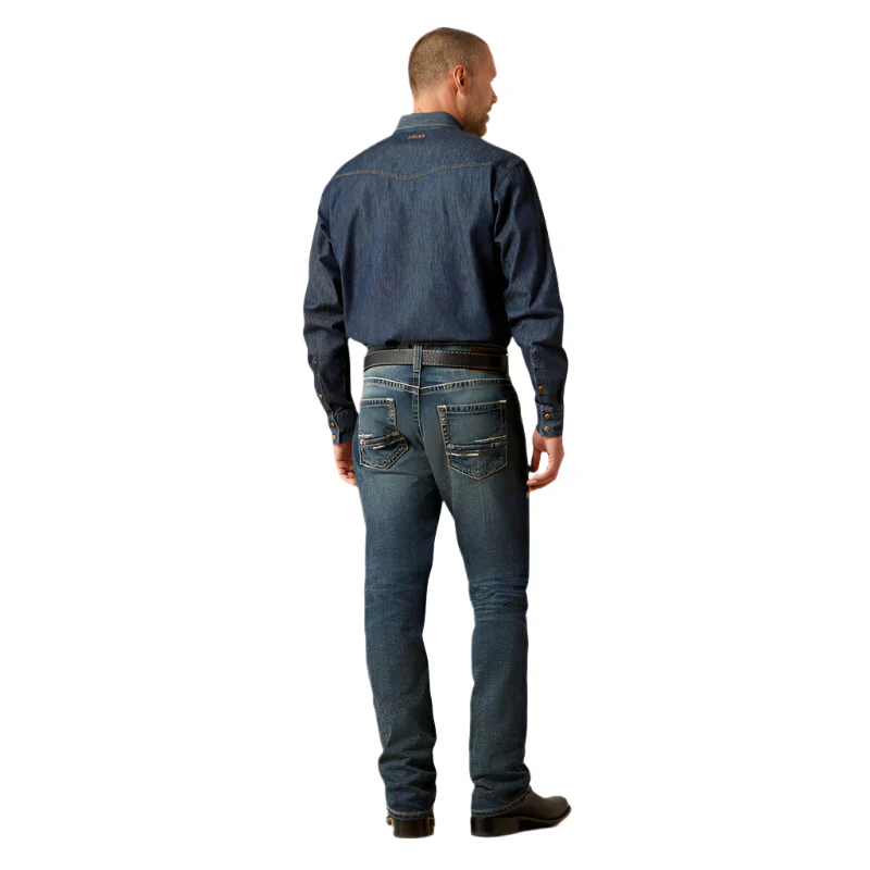 Men's Ariat M5 Slim Stretch Adkins Stackable Straight Leg Jean 10030275 - Image 3