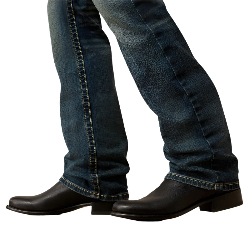 Men's Ariat M5 Slim Stretch Adkins Stackable Straight Leg Jean 10030275 - Image 5
