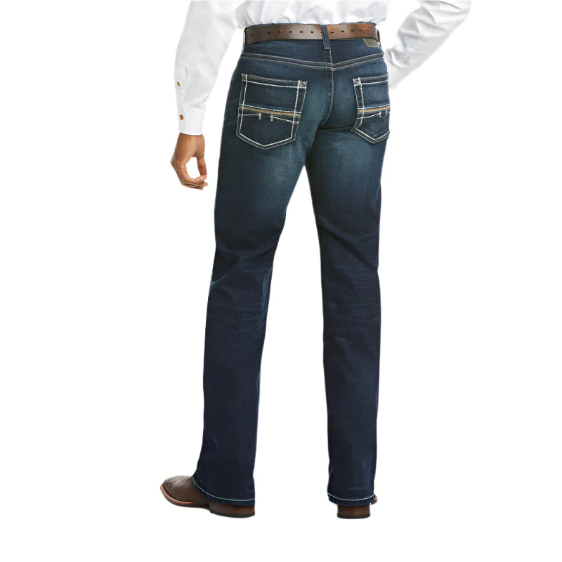 Men's Ariat M5 Slim Stretch Coltrane Stackable Straight Leg Jean 10032088 - Image 3