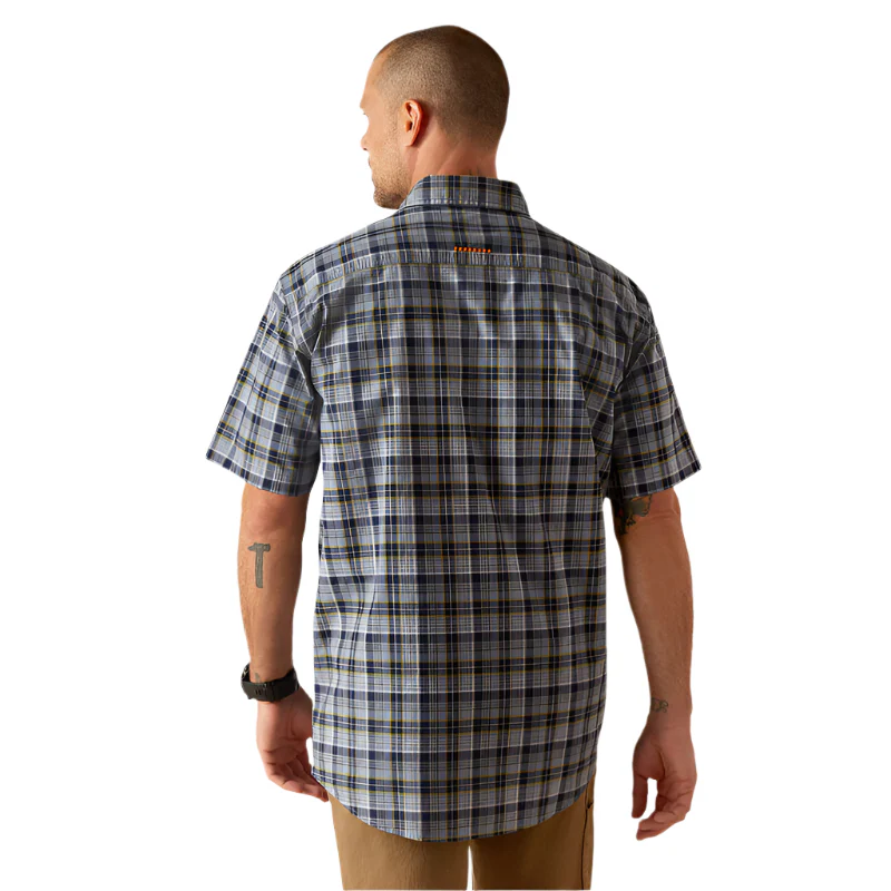 Men's Ariat Rebar Made Tough Dura Stretch Work Shirt 10048891 - Image 4