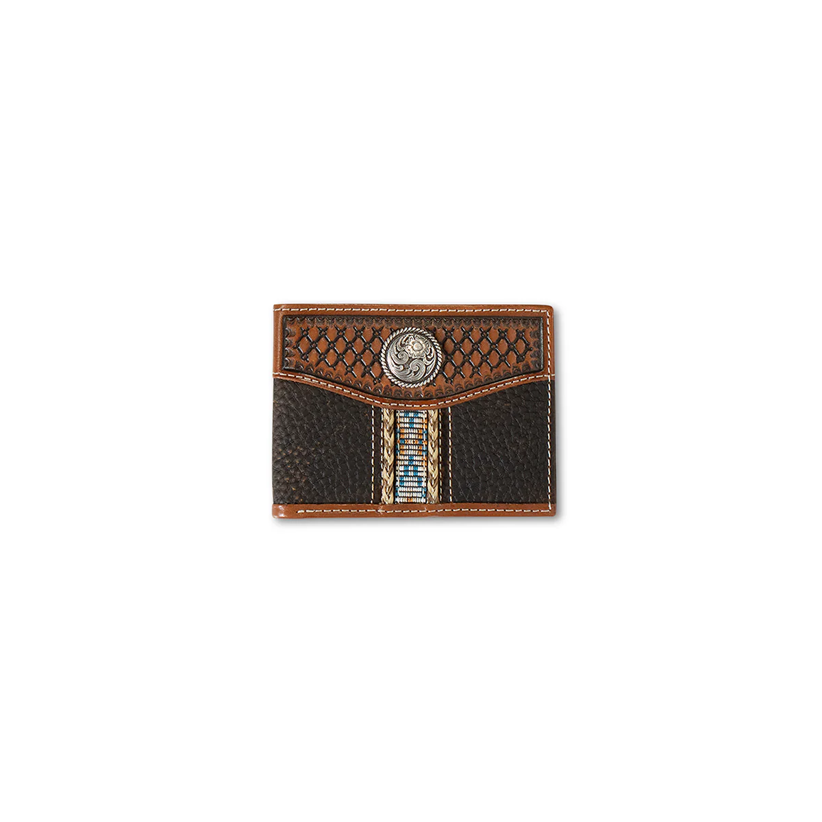 Men's Ariat Rowdy Brown Bifold Style Wallet A35542282