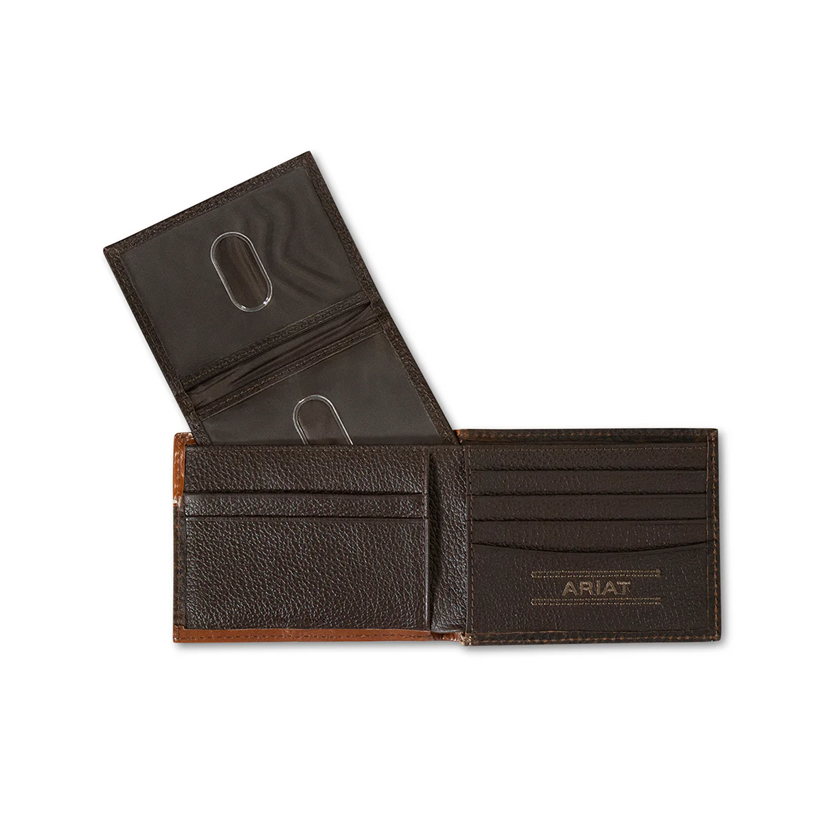 Men's Ariat Rowdy Brown Bifold Style Wallet A35542282 - Image 2