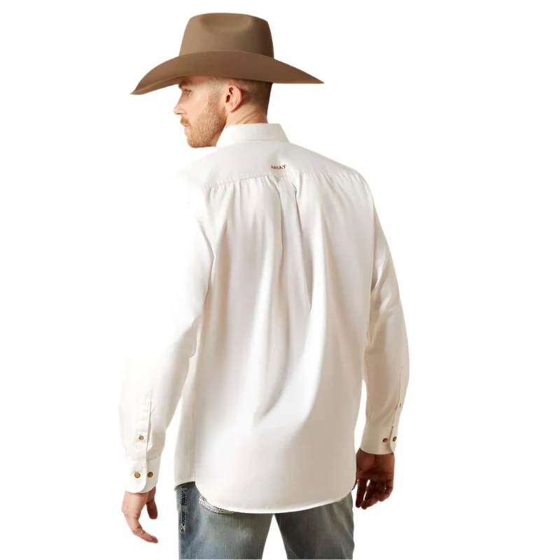 Men's Ariat Solid Twill Classic Fit Shirt 10000503 - Image 4